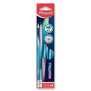 Grafitstift Maped Black'Peps Nightfall, Härte HB, 6 Stück